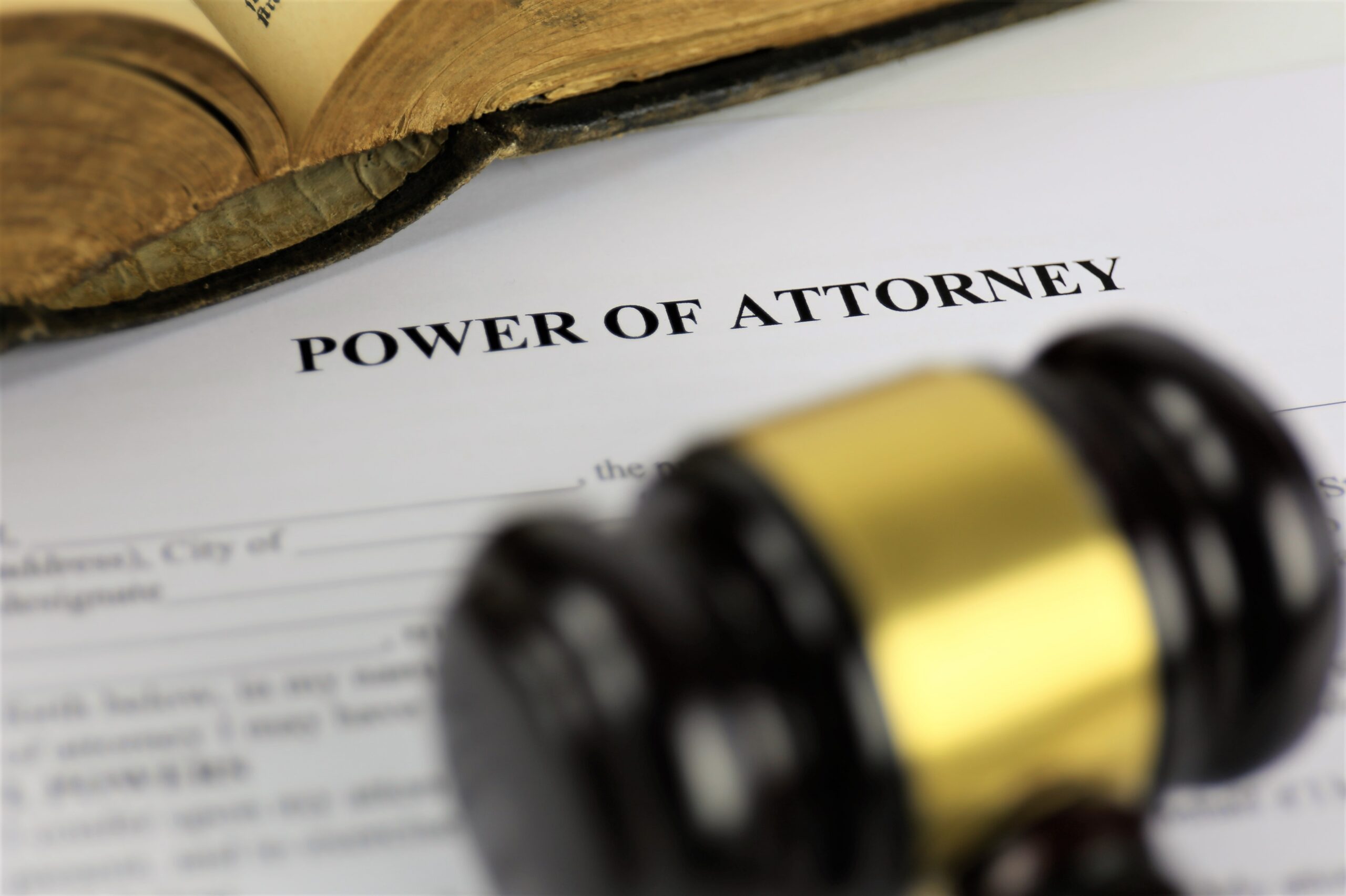 Signing a power of attorney document before international travel